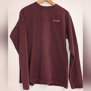 Columbia Men's Long-Sleeve Crew Shirt - Maroon